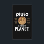 Funny Pluto Planet Facts Science Astronomy Humor Visitekaartje<br><div class="desc">Funny Pluto Planet werkt met de Humor van de wetenschapsterstronomie.</div>