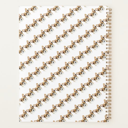 Funny Pmbroke welsh corgi Planner (Achterkant)