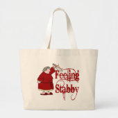 Funny PMS Stabby Grote Tote Bag (Voorkant)