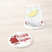 Funny PMS Stabby Zandsteen Onderzetter (Zijkant)