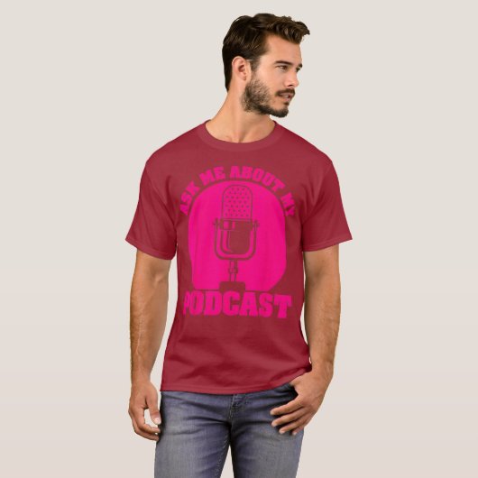 Funny Podcast Gift for Men Women Cool Podcaster T-shirt (Voorkant volledig)