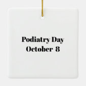 Funny Podiatry Day Foot Diagram Ornament (Achterkant)