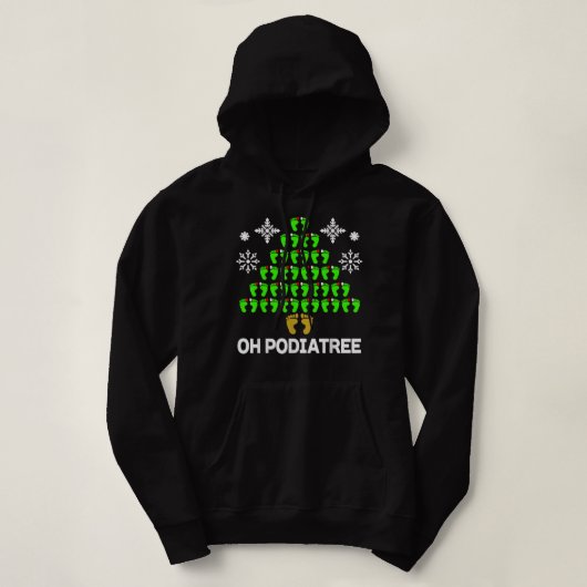 Funny Podiatry-kerstboom Foot Podiatrist Idee Hoodie (Design voorkant)