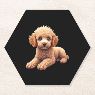 Funny Poedel Dierenvriend Dogs Graphic Schattige D Kartonnen Onderzetters
