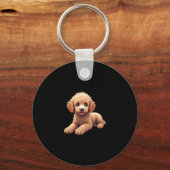 Funny Poedel Dierenvriend Dogs Graphic Schattige D Sleutelhanger (Voorkant)