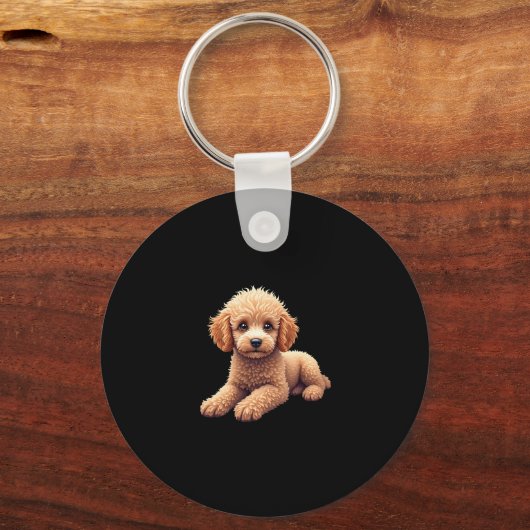 Funny Poedel Dierenvriend Dogs Graphic Schattige D Sleutelhanger (Voorkant)