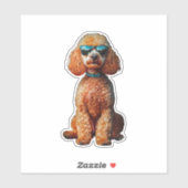 Funny Poedel Dierenvriend Dogs Graphic Schattige D Sticker (Vel)