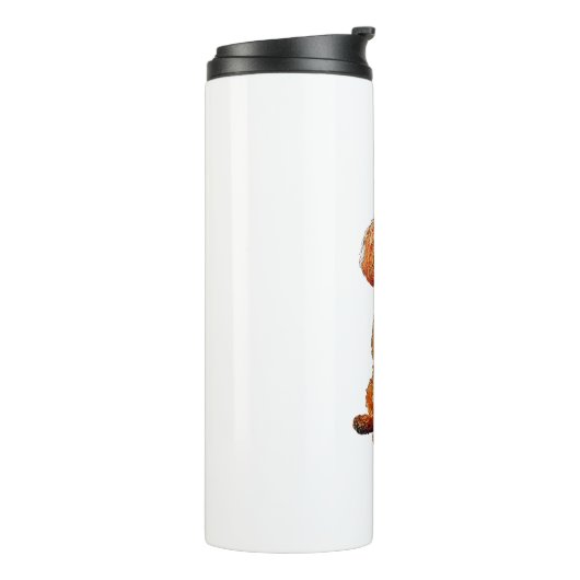 Funny Poedel Dierenvriend Dogs Graphic Schattige D Thermosbeker (Gedraaid links)