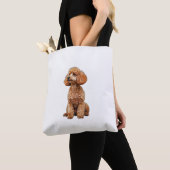 Funny Poedel Dierenvriend Dogs Graphic Schattige D Tote Bag (Dichtbij)