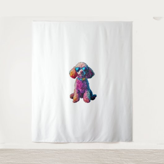 Funny Poedel Dierenvriend Dogs Graphic Schattige D Wandkleed (Voorkant)