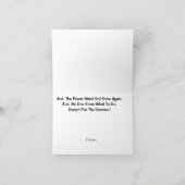 Funny Poem Electrical Linemen Wenskaart Kaart (Binnen)