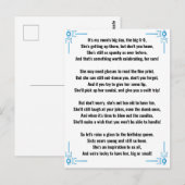 Funny Poem voor 60th Birthday Woman Briefkaart (Voorkant / Achterkant)