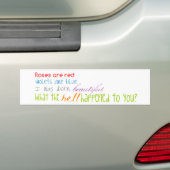 Funny poems bumpersticker (Op auto)