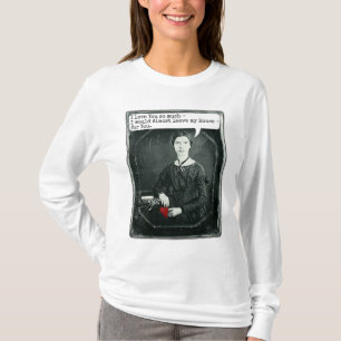 Funny Poet Emily Dickinson Valentijnsdag T-shirt