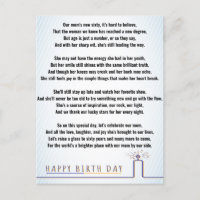 Funny Poetry voor 60th Birthday mama