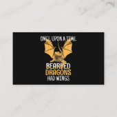 Funny Pogona, een keer na een keer dat er dragende Visitekaartje (Achterkant)