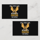 Funny Pogona, een keer na een keer dat er dragende Visitekaartje (Voorkant / Achterkant)