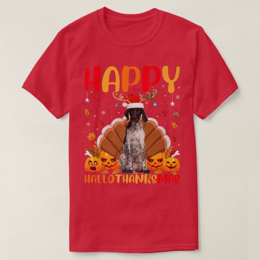 Funny Pointer Hondenliefhebber Happy Pointer Dog H T-shirt (Design voorkant)