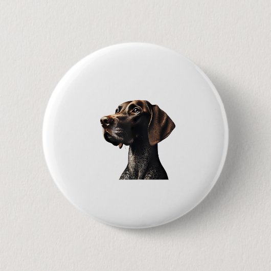 Funny Pointer Shirt Pointer Mom Dad Hondenliefhebb Ronde Button 5,7 Cm (Voorkant)