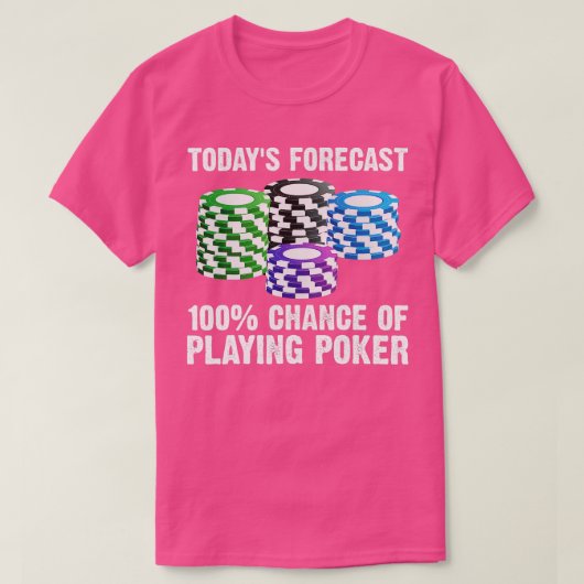 Funny Poker Design voor mannen Casino Card Game T-shirt (Design voorkant)