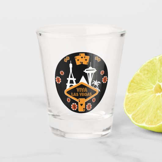 Funny Poker Gifts | Lucky Kaart | Poker Party Mous Shot Glas (Voorkant)