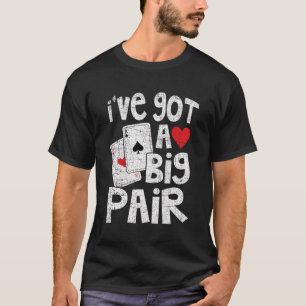 Funny Poker Groot Paar Verdrietig Texas Hold Em Ka T-shirt