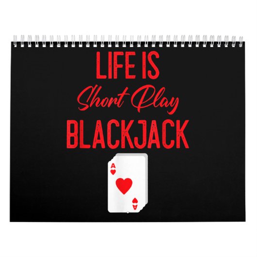 Funny Poker | Het leven is Blackjack met een kort  Kalender (Hoes)