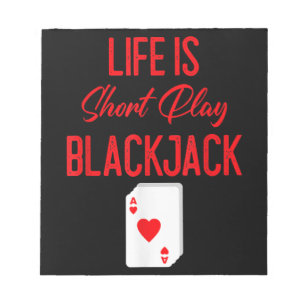 Funny Poker   Het leven is Blackjack met een kort  Notitieblok