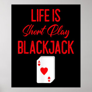 Funny Poker   Het leven is Blackjack met een kort  Poster