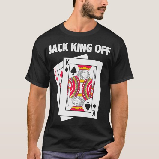Funny Poker Jack King of Premium  T-shirt (Voorkant)