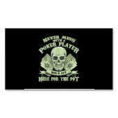 Funny Poker | Nooit meer met een pokerspeler Magnetisch Visitekaartje (Voorkant)