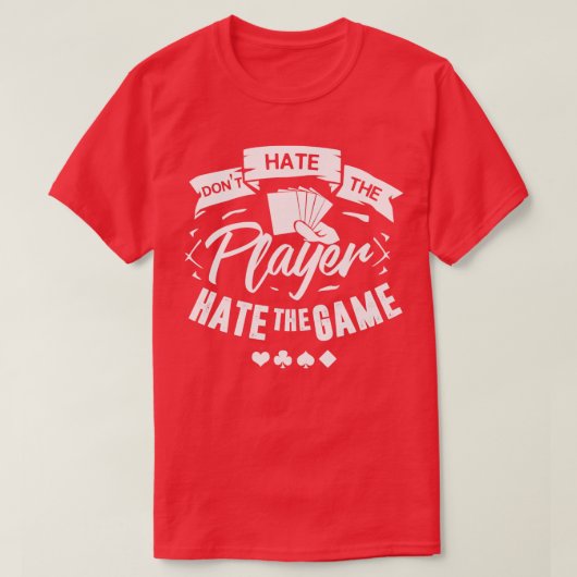 Funny Poker Player Blackjack Casino Gift T-shirt (Design voorkant)
