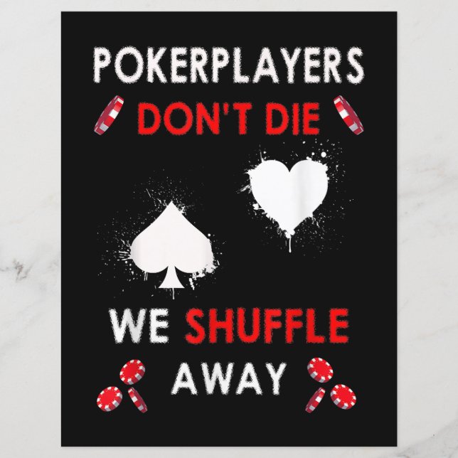 Funny Poker Players niet dat we wegglijden (Voorkant)