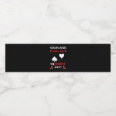 Funny Poker Players niet dat we wegglijden Waterfles Etiket (Enkel label)