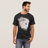 Funny Poker   Royal Straight Flush  T-shirt (Voorkant volledig)