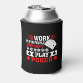 Funny poker work word art  blikjeskoeler (Blikje Achterkant)