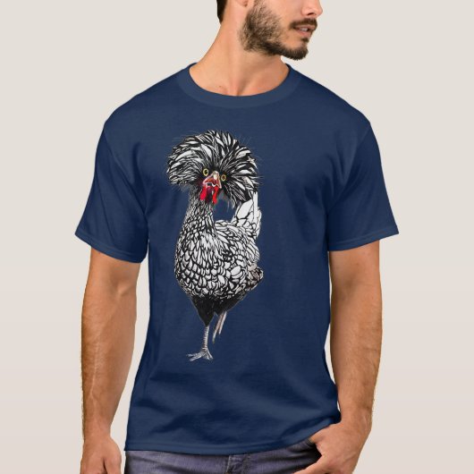 Funny Poland Chicken Backyard Chicken Coop Boerder T-shirt (Voorkant)