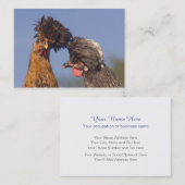 Funny Poland Chickens tweezijdig Visitekaartje (Voorkant / Achterkant)