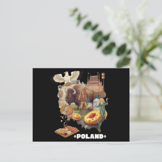 Funny Poland Stereotype Overload Briefkaart (Staand voorkant)