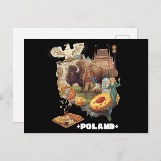 Funny Poland Stereotype Overload Briefkaart (Voorkant / Achterkant)