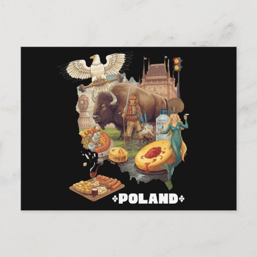 Funny Poland Stereotype Overload Briefkaart (Voorkant)