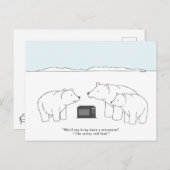 Funny Polar Beer Afbeelding Cartoon Cub Joke Briefkaart (Voorkant / Achterkant)