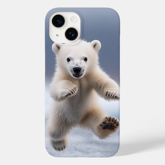 Funny Polar Beer Cub Case-Mate iPhone Case (Achterkant)