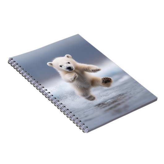 Funny Polar Beer Cub Notitieboek (Rechterzijde)