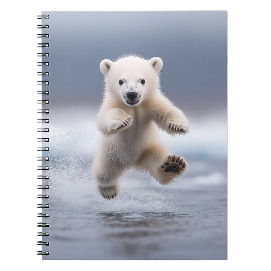 Funny Polar Beer Cub Notitieboek (Voorkant)
