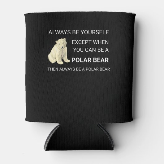 Funny Polar Beer is altijd je eigen Beer Blikjeskoeler (Voorkant)
