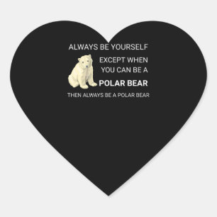 Funny Polar Beer is altijd je eigen Beer Hart Sticker