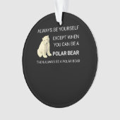 Funny Polar Beer is altijd je eigen Beer Ornament (voorkant)