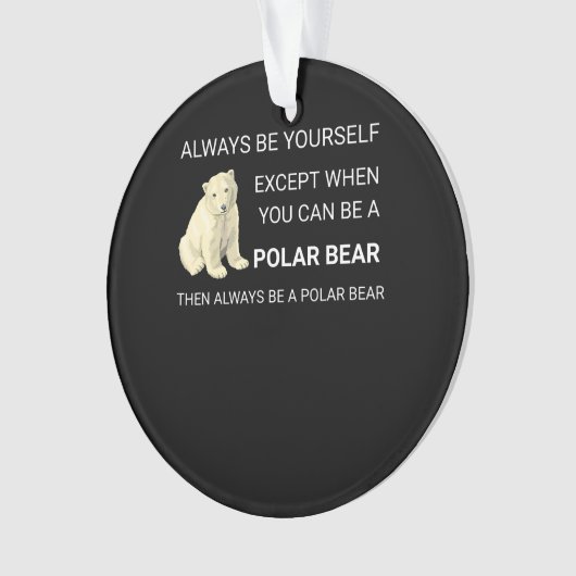 Funny Polar Beer is altijd je eigen Beer Ornament (voorkant)