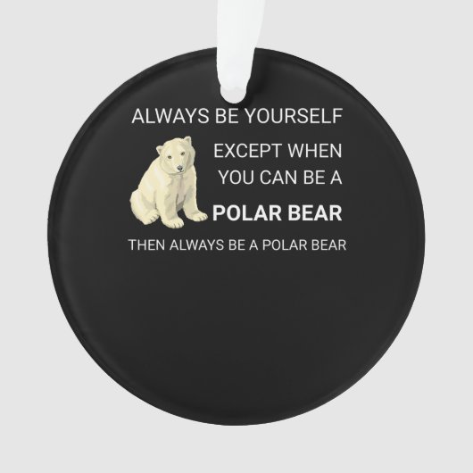 Funny Polar Beer is altijd je eigen Beer Ornament (voorkant)